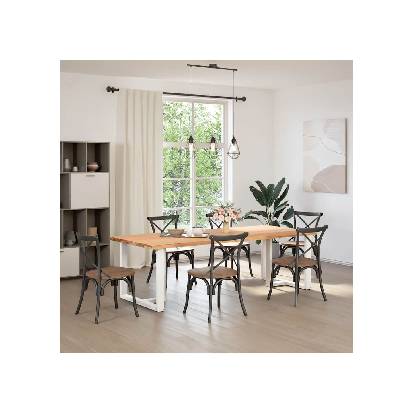Pieds de table à manger en T 2 pièces blanc 90x35x(72-73) cm