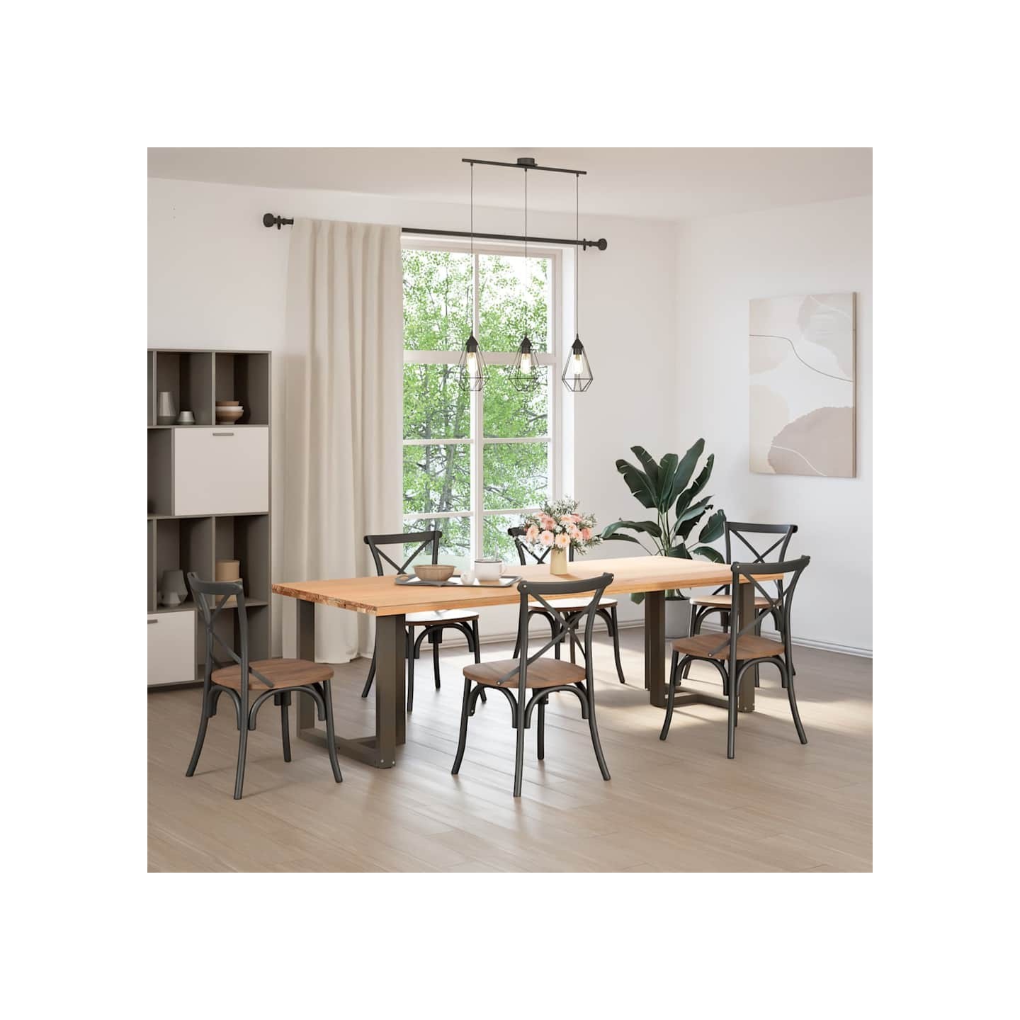 Pieds de table à manger en T 2 pièces noir 80x35x(72-73) cm
