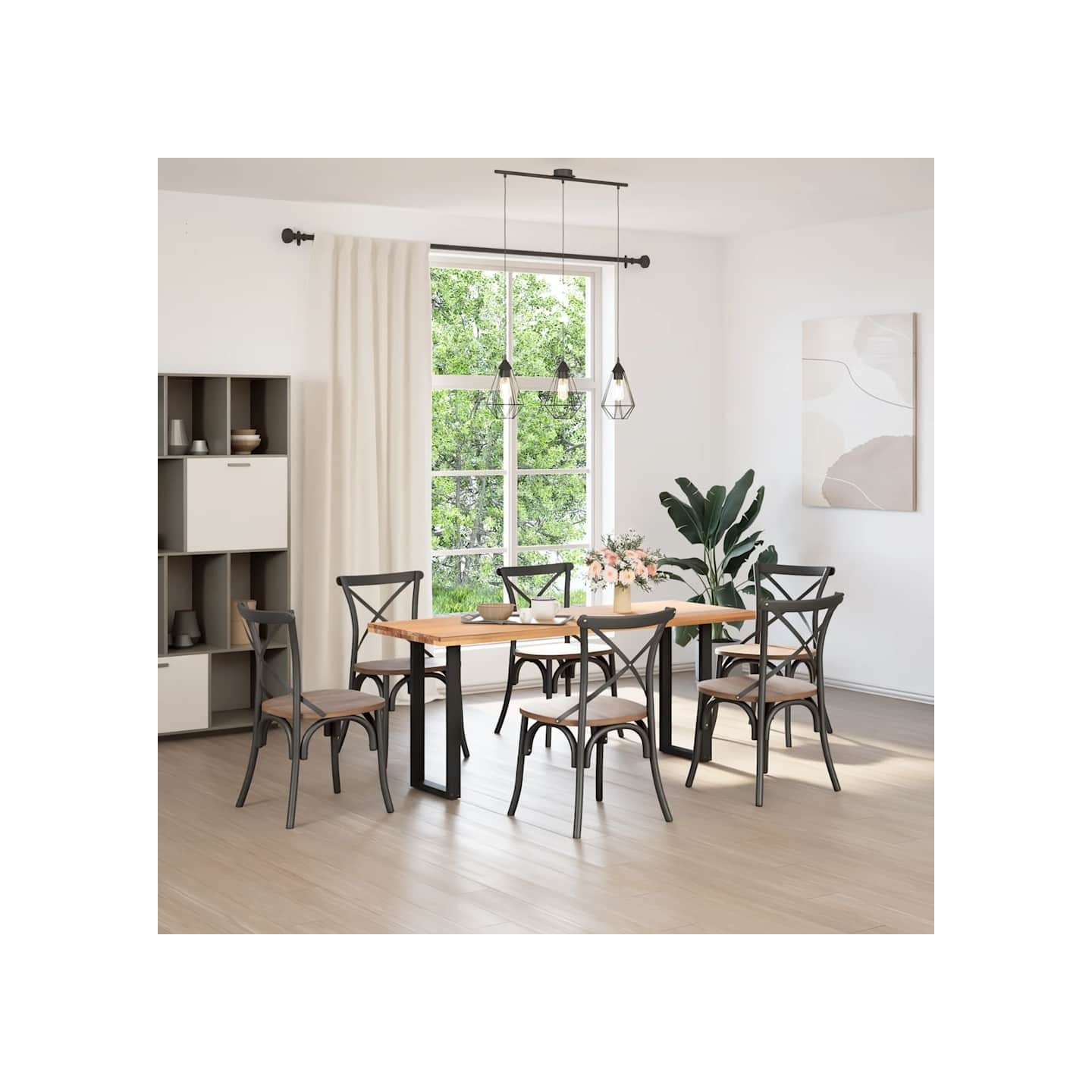 Pieds de table console en U, 2 pièces, noir, 38 x (72-73) cm, acier