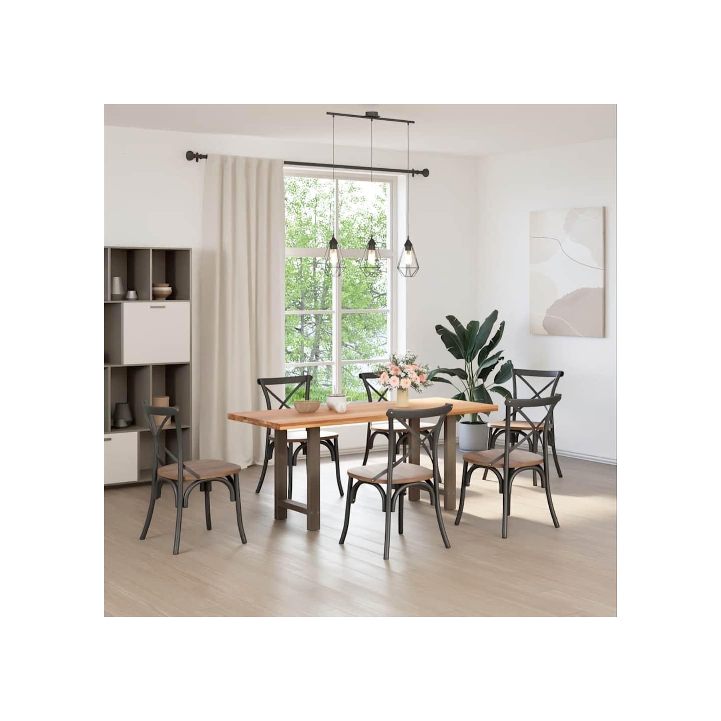 Pieds de table à manger en acier naturel 2 pièces 50x(72-73) cm