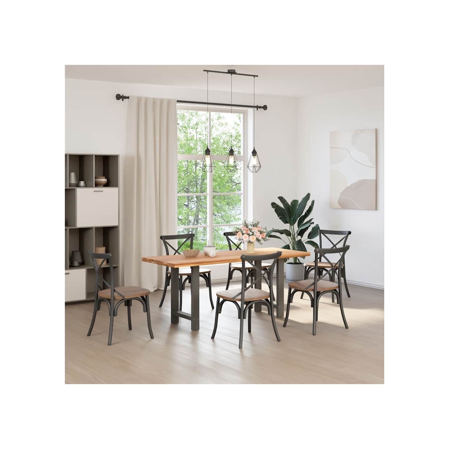 Pieds de table à manger Anthracite 2 pièces 60 x (72-73) cm Acier