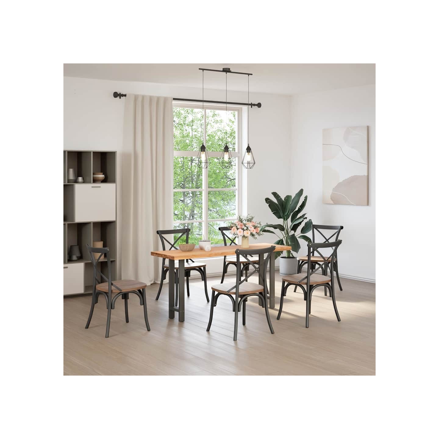 Pieds de table console Anthracite 2 pièces 38 x (72-73) cm Acier