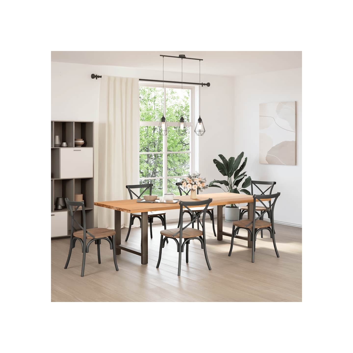 Pieds de table à manger en acier naturel 2 pièces 80x(72-73) cm