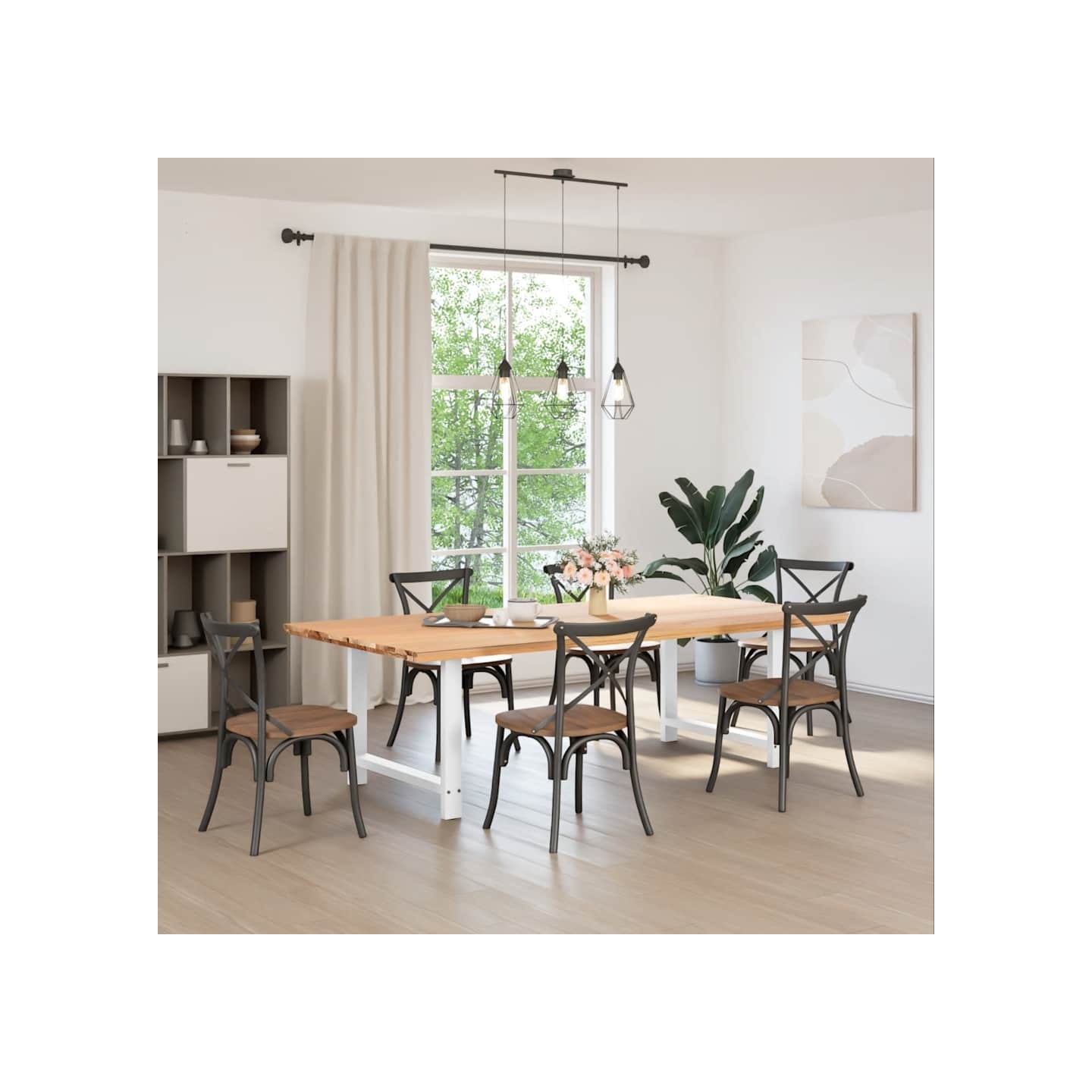 Pieds de table à manger Blanc 2 pièces 90 x (72-73) cm Acier