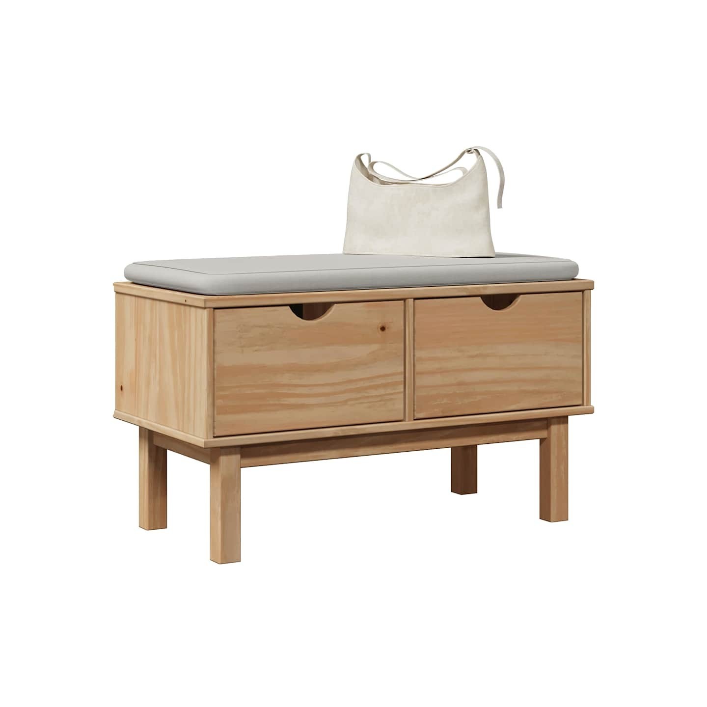 Banc de couloir OTTA 80x40x45 cm bois de pin massif