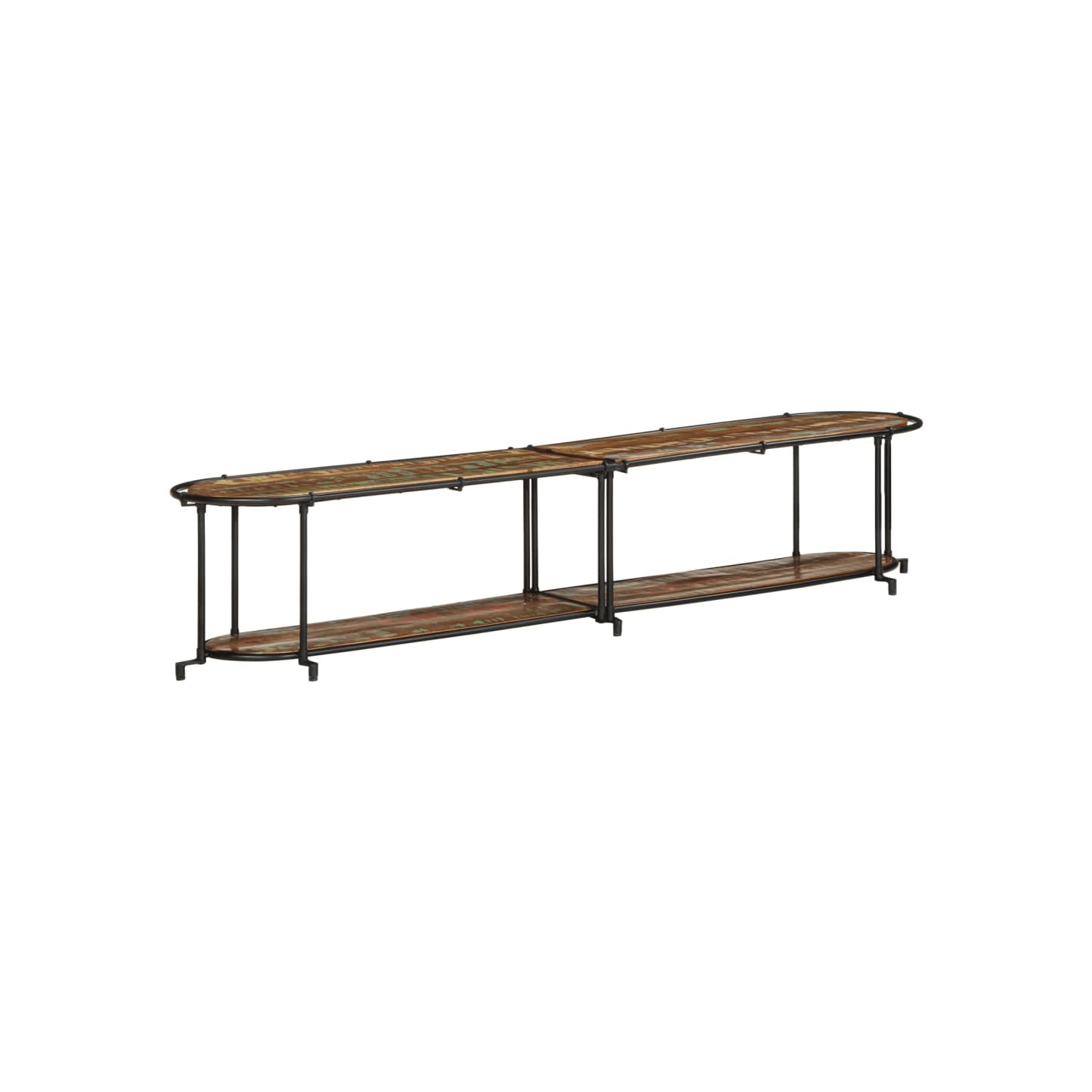 Meuble TV 200x42x40 cm Bois massif de récupération