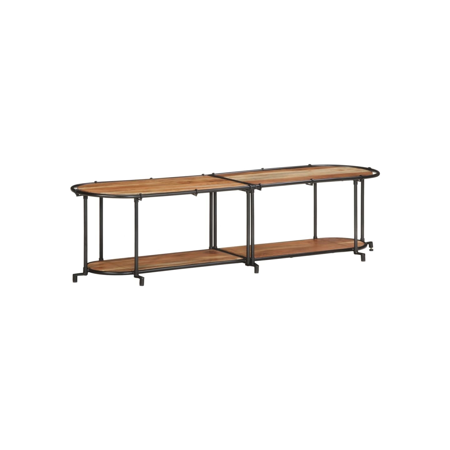 Meuble TV 160x42x40 cm bois d'acacia massif