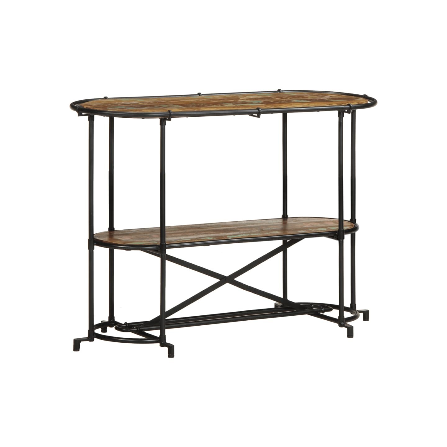 Table console 110x42x76 cm bois massif de récupération