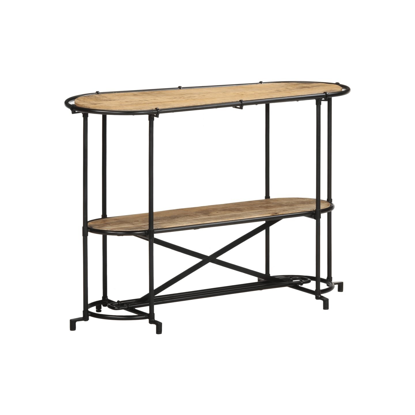 Table console 110x42x76 cm bois massif de manguier brut