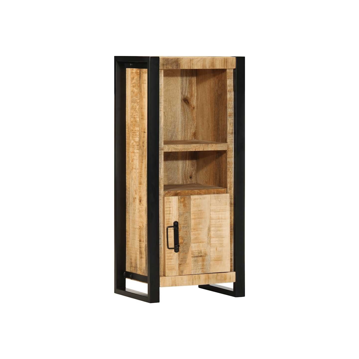 Armoire de salle de bain 40x30x90 cm bois manguier massif brut