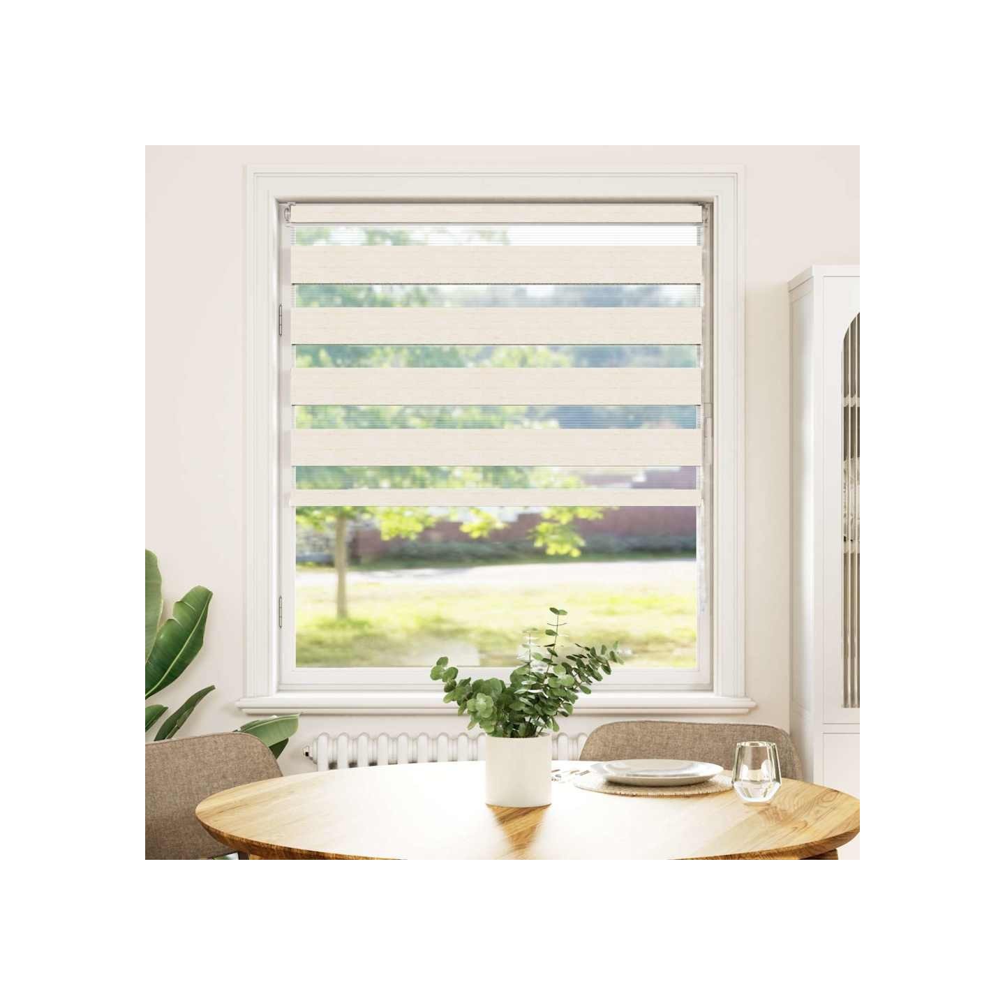 Store zèbre beige marbré largeur du tissu 95,9 cm polyester
