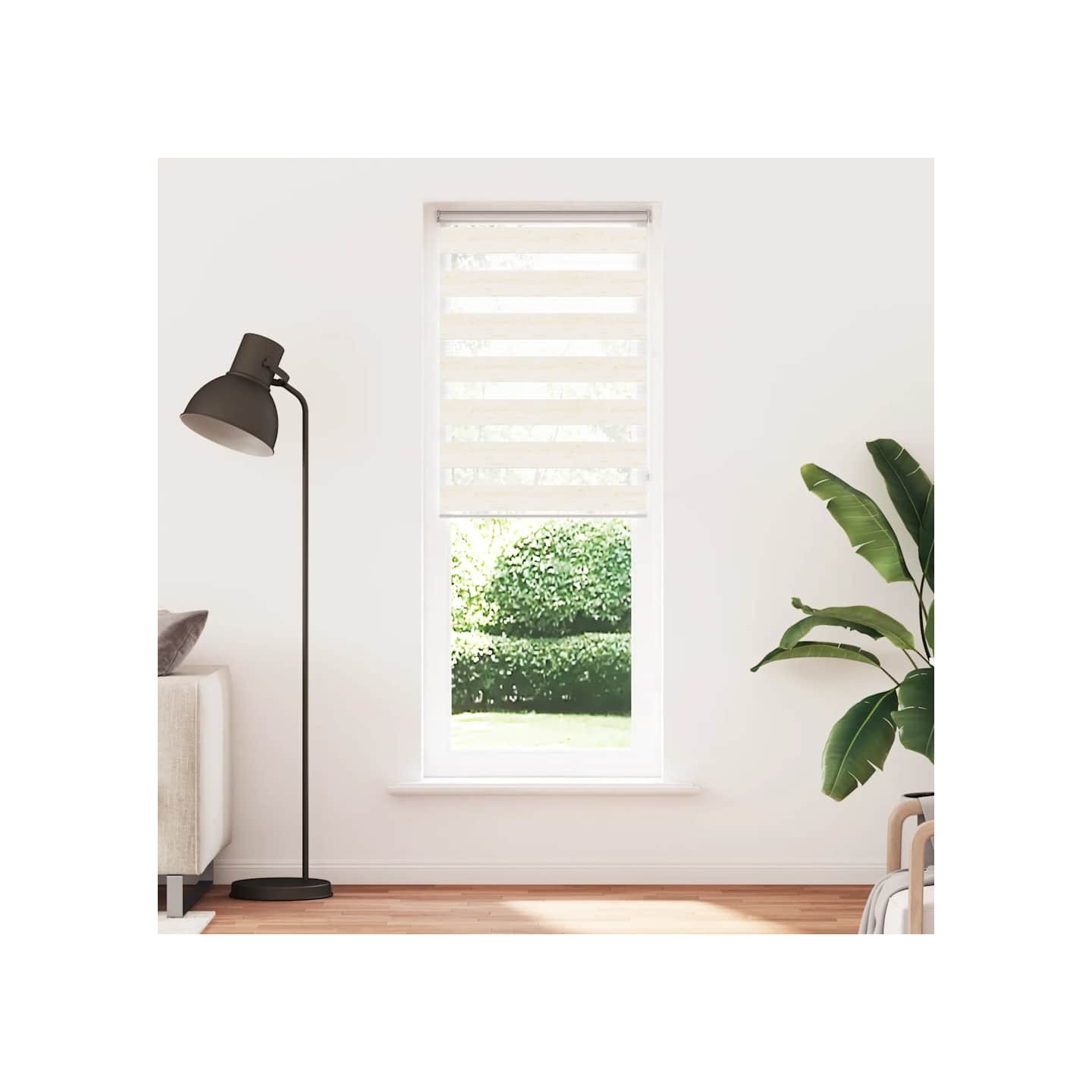 Store zèbre beige marbré largeur du tissu 75,9 cm polyester