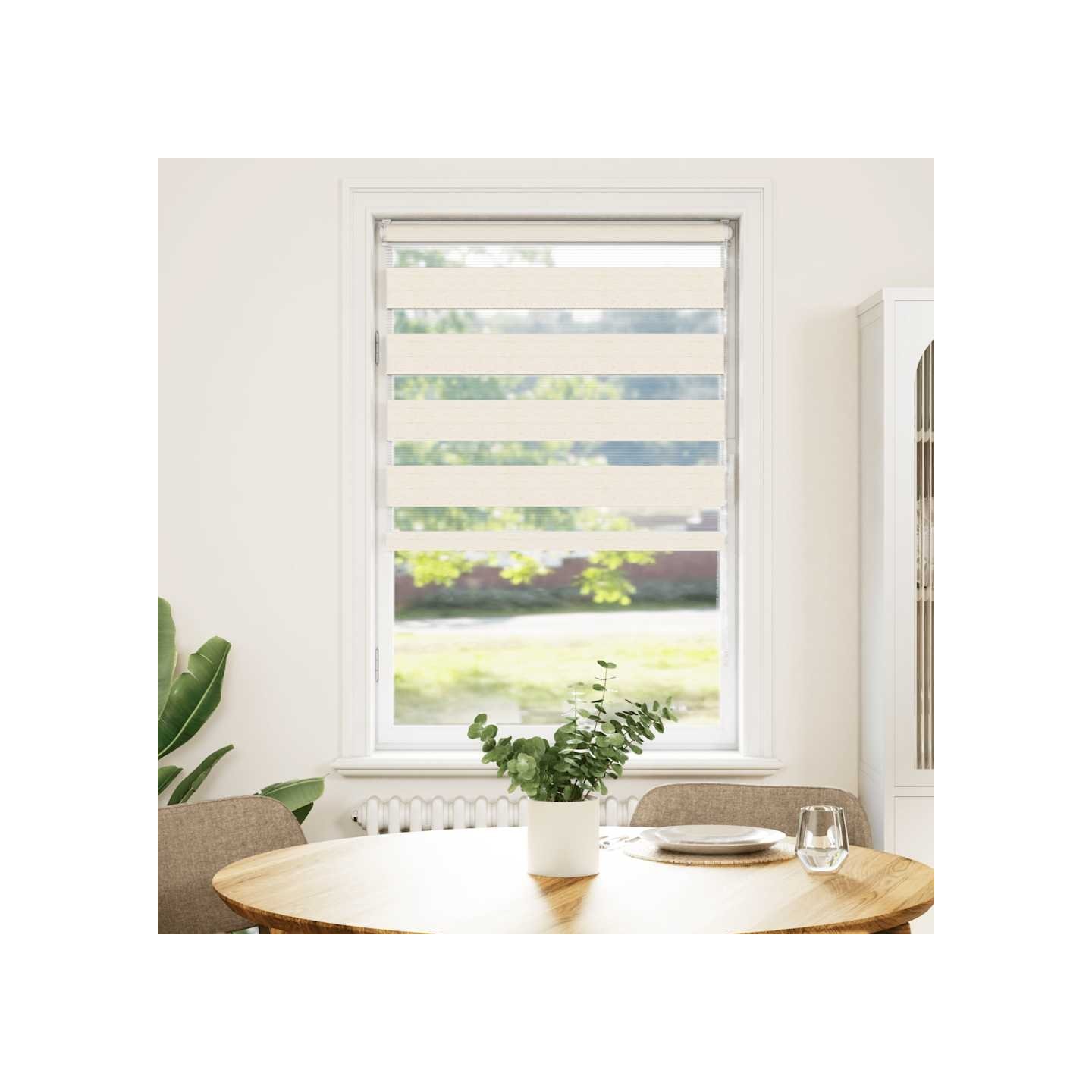 Store zèbre beige marbré largeur du tissu 80,9 cm polyester