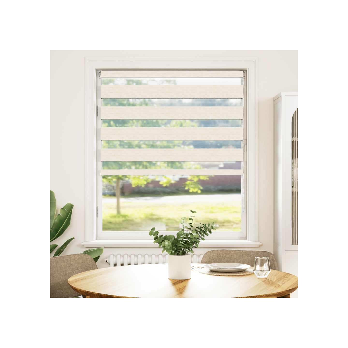 Store zèbre beige marbré largeur du tissu 95,9 cm polyester