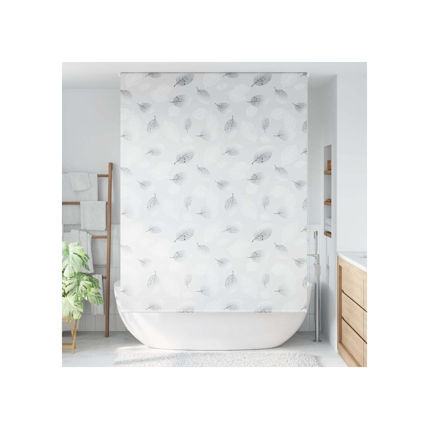Store enrouleur de douche 150x240 cm largeur du tissu 146 cm