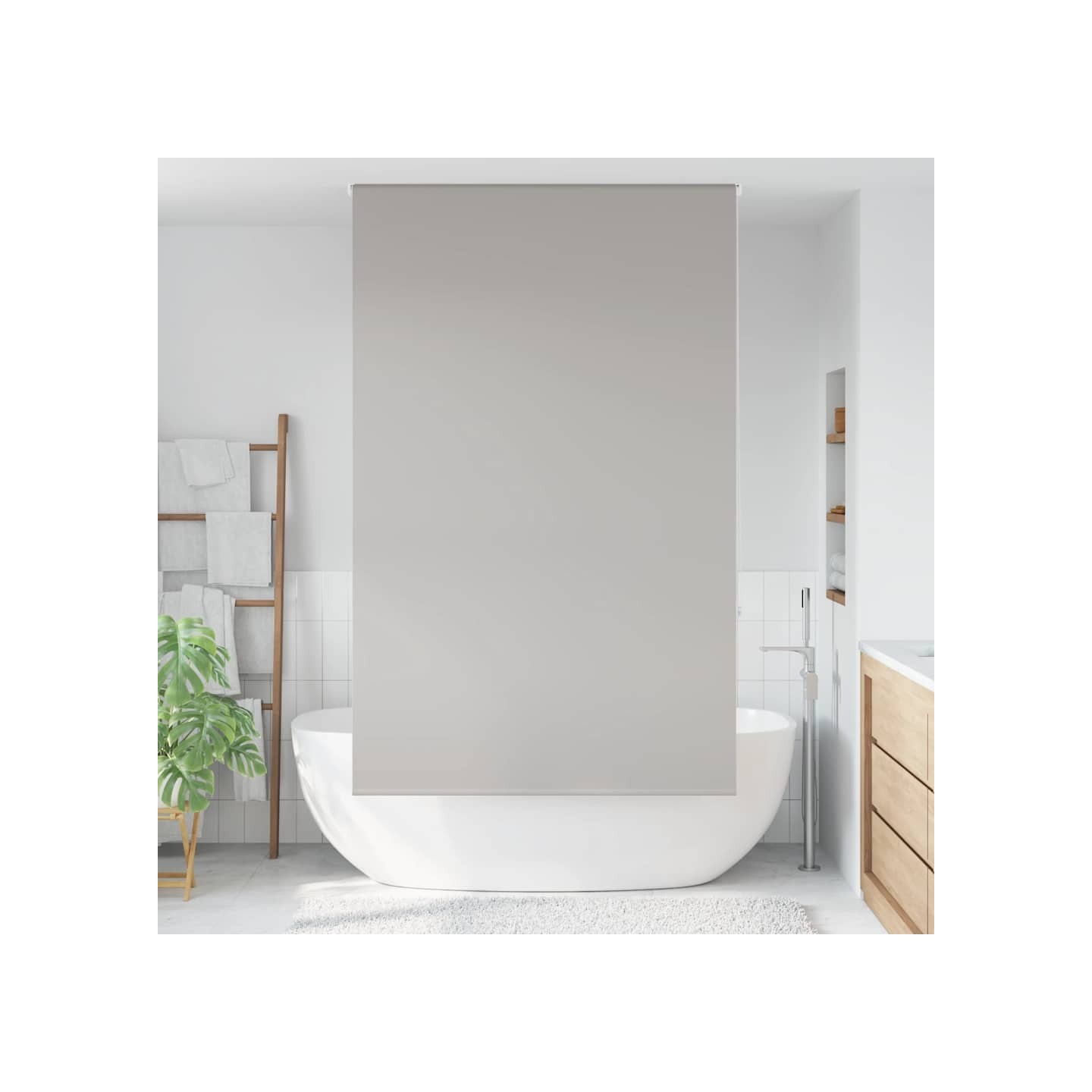 Store enrouleur de douche 120x240 cm largeur du tissu 116 cm