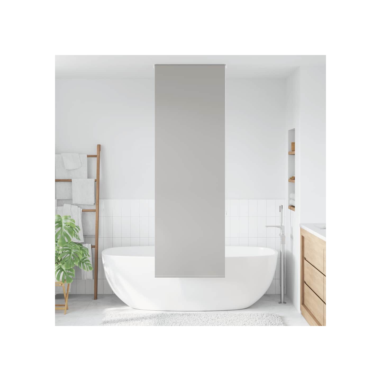 Store enrouleur de douche 80x240 cm largeur du tissu 76 cm
