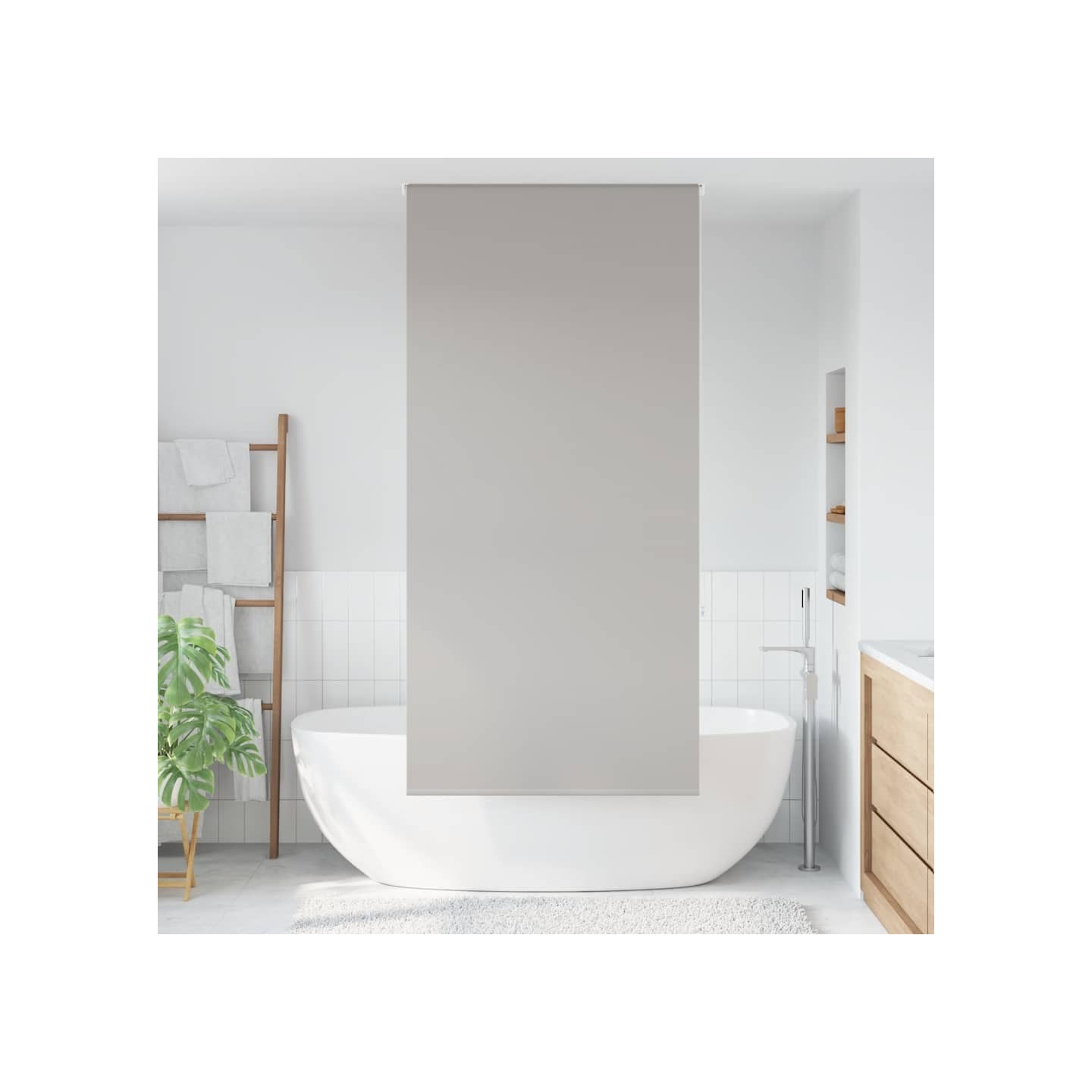 Store enrouleur de douche 90x240 cm largeur du tissu 86 cm