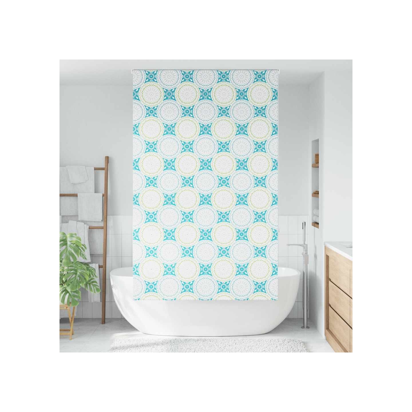 Store enrouleur de douche 130x240 cm largeur du tissu 126 cm