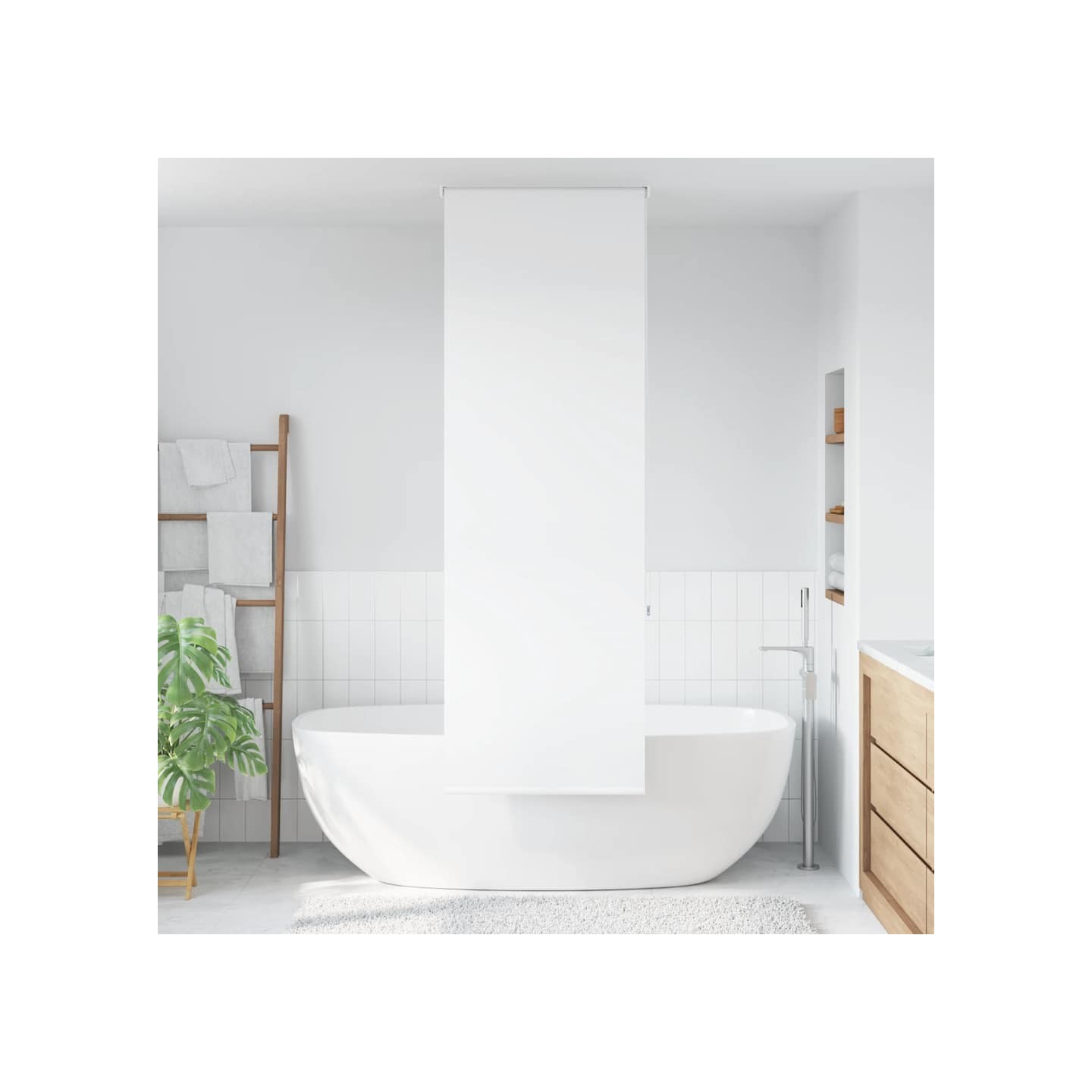 Store enrouleur de douche 60x240 cm largeur du tissu 56 cm