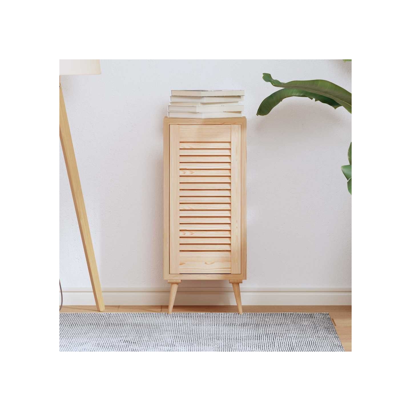 Porte d'armoire à persiennes 61,5x29,5 cm bois de pin massif