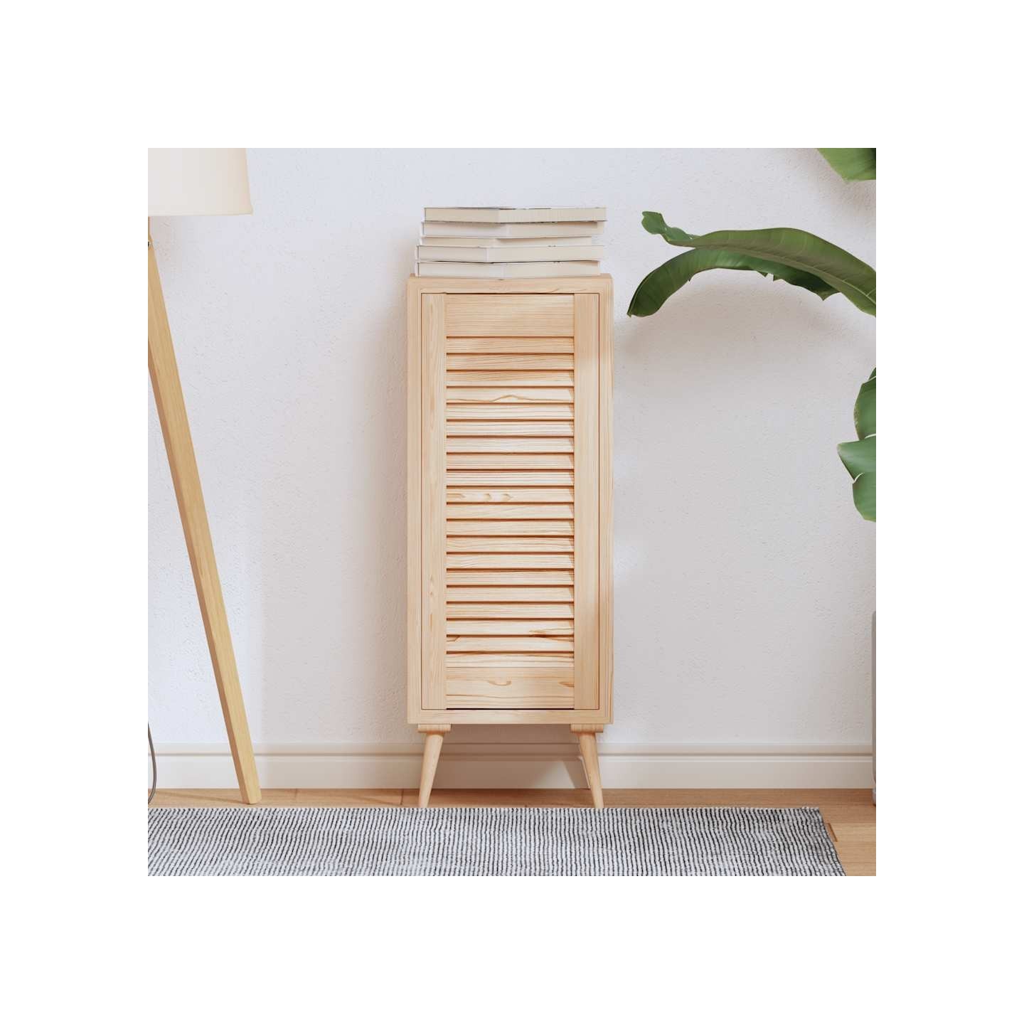 Porte d'armoire à persiennes 69x29,5 cm bois de pin massif