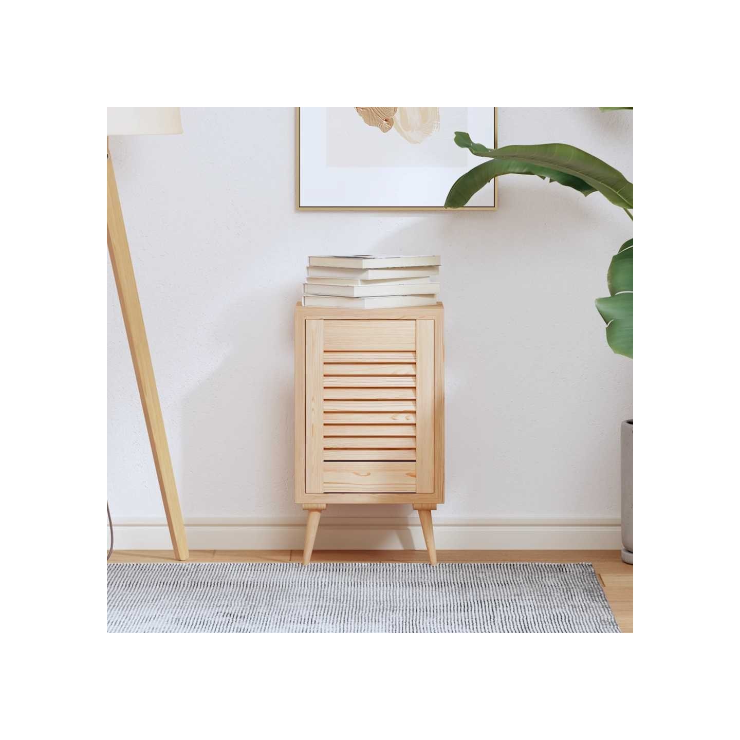 Porte d'armoire à persiennes 39,5x29,5 cm bois de pin massif