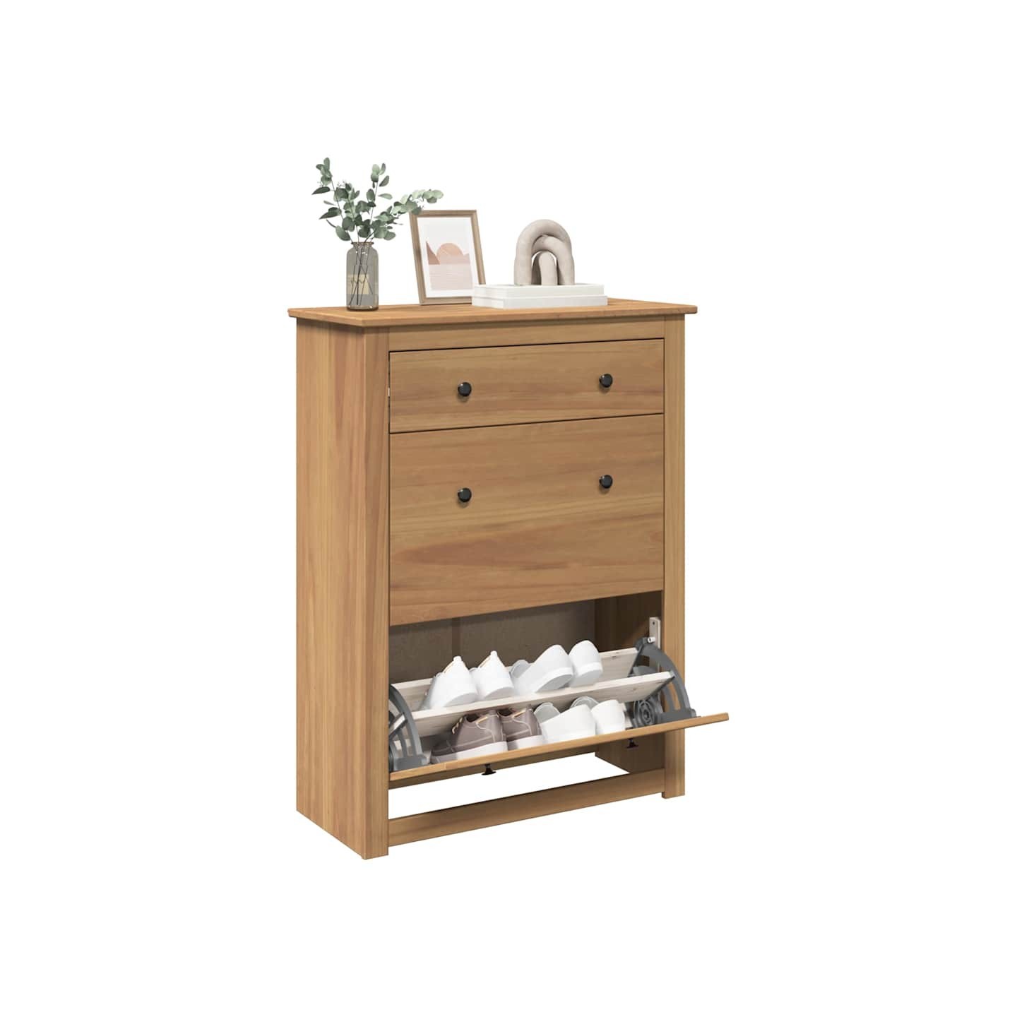 Armoire à chaussures PANAMA 80x35x105 cm bois de pin massif