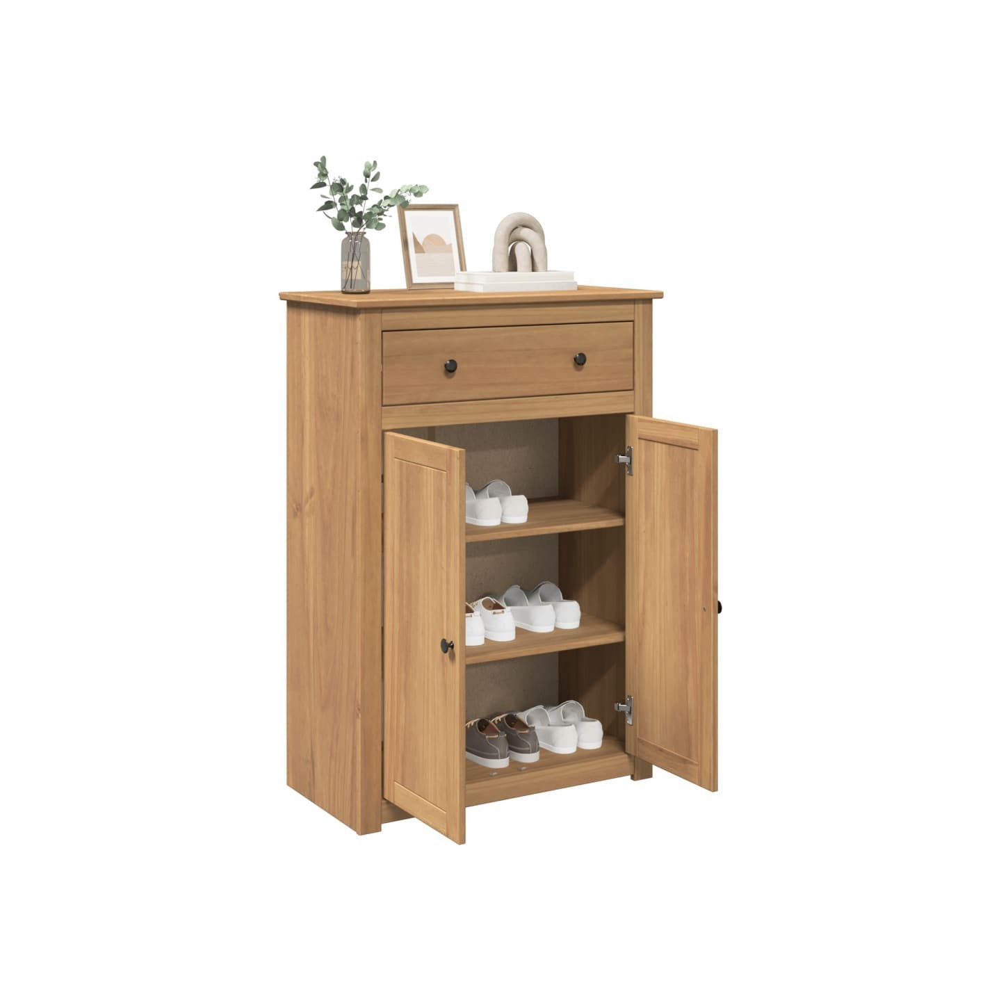Armoire à chaussures PANAMA 80x40x114 cm bois de pin massif
