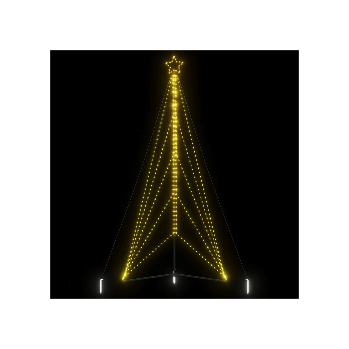 Sapin de Noël à LED 615 LED blanc chaud 404,5 cm