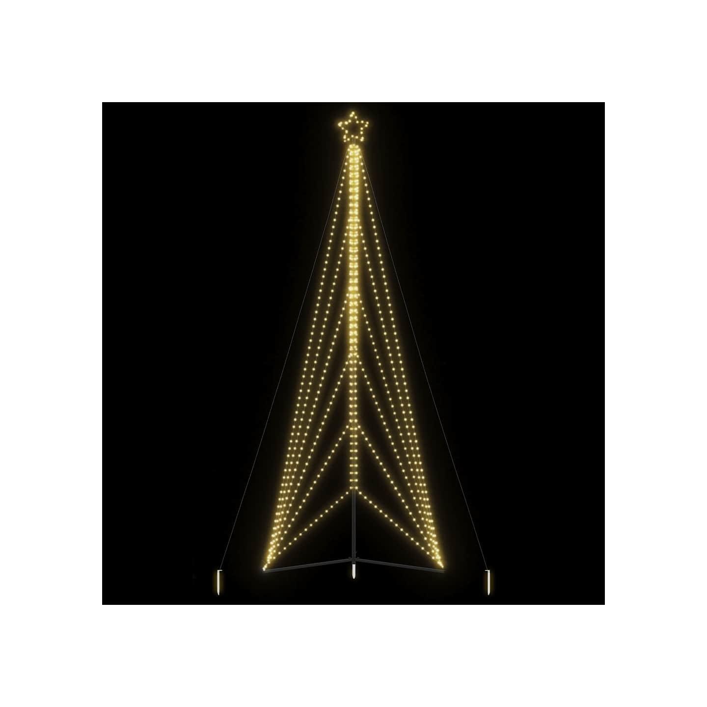 Sapin de Noël à LED 861 LED blanc chaud 478 cm