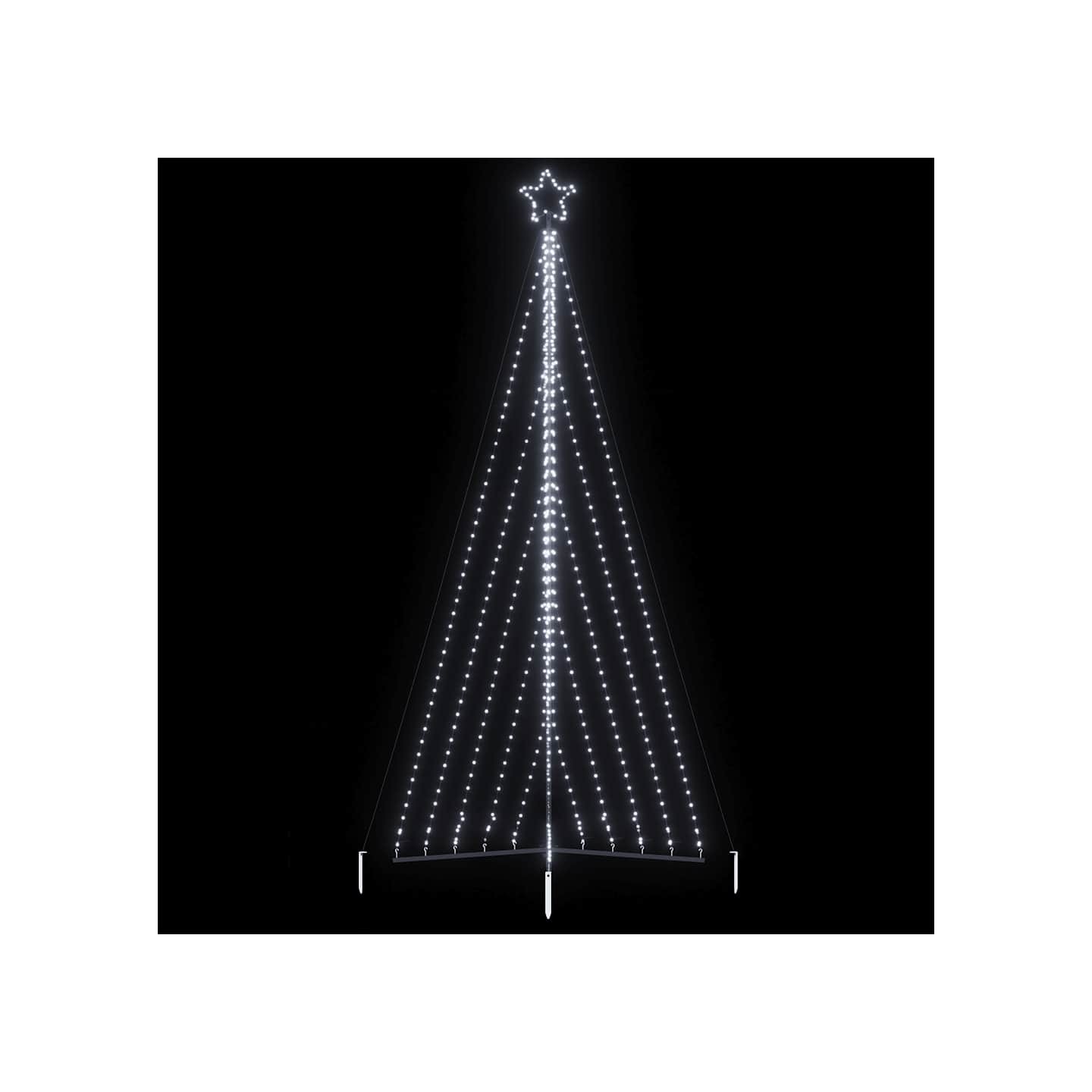 Sapin de Noël à LED 570 LED blanc froid 399 cm