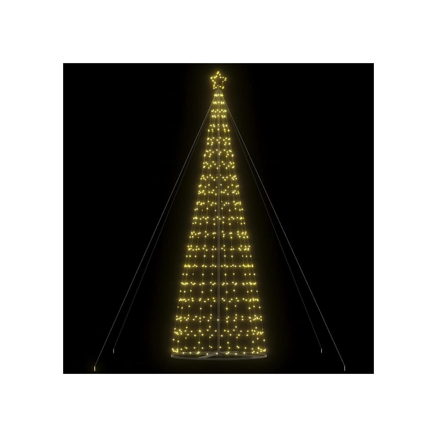Sapin de Noël à LED 1534 LED blanc chaud 500 cm