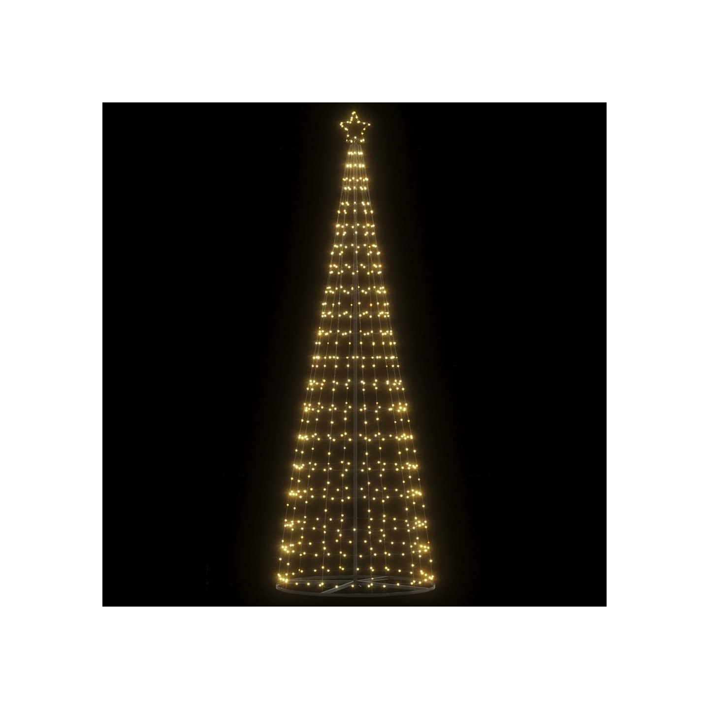 Sapin de Noël à LED 550 LED blanc chaud 300 cm