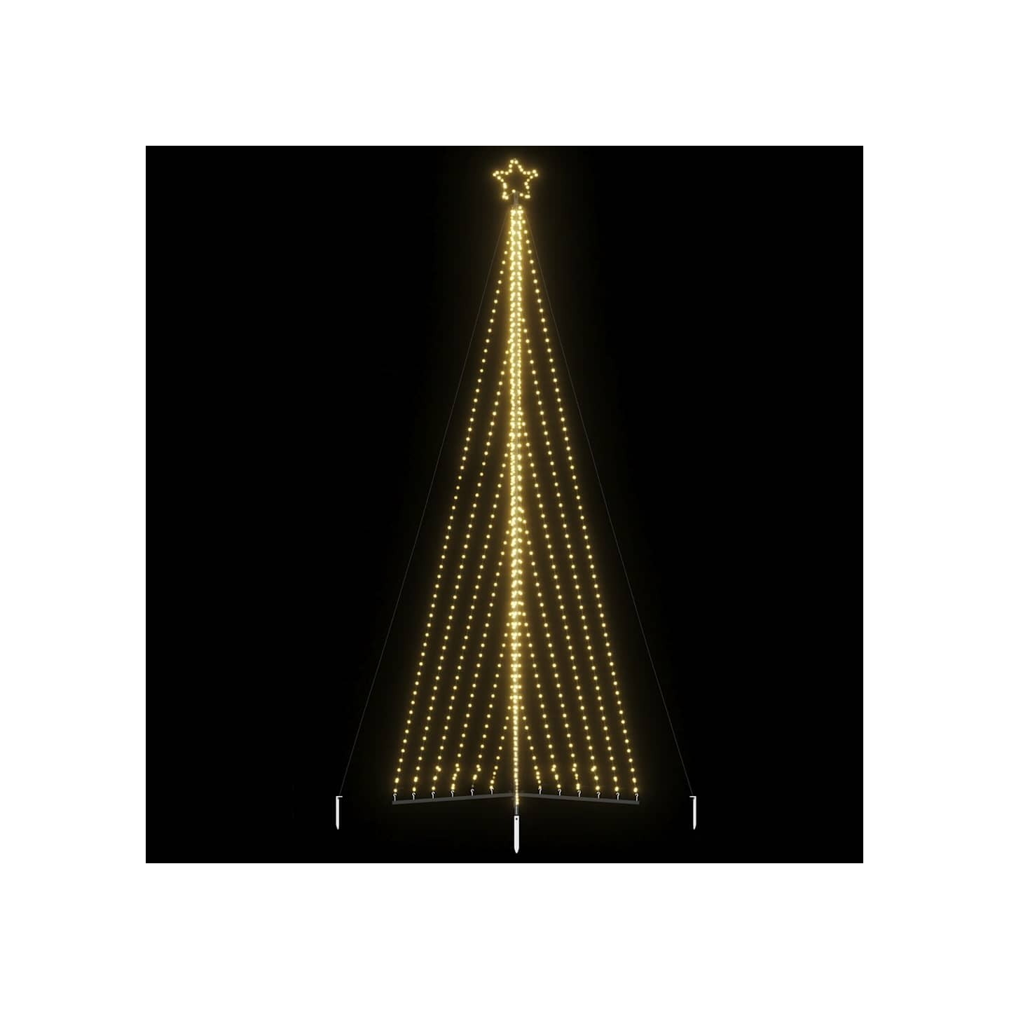 Sapin de Noël à LED 789 LED blanc chaud 476 cm