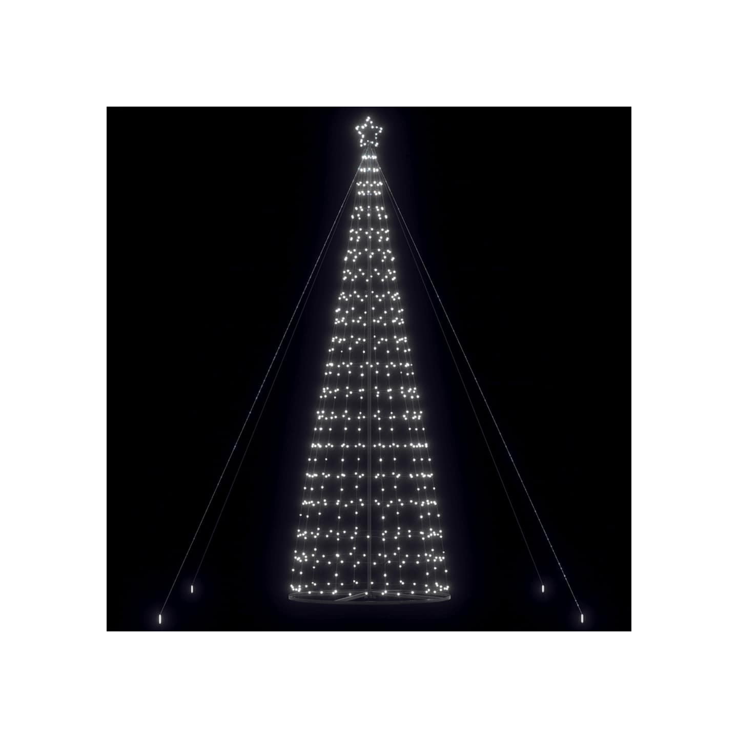 Sapin de Noël à LED 1534 LED blanc froid 500 cm