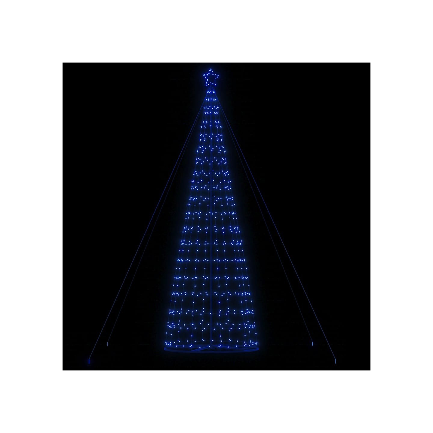 Sapin de Noël à LED 1534 LED bleu 500 cm