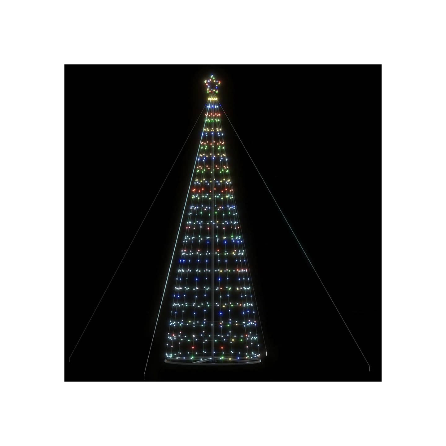 Sapin de Noël à LED 1534 LED colorées 500 cm