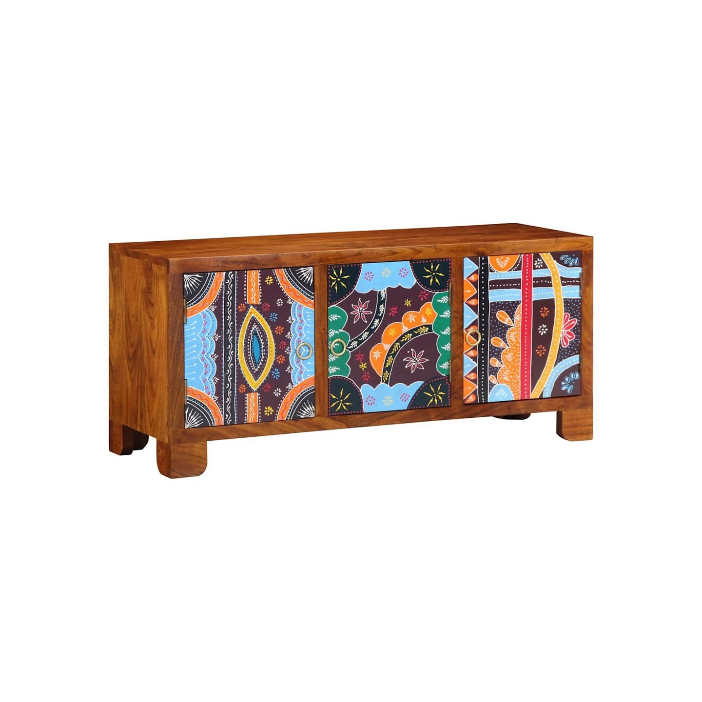 Banc à chaussures avec stockage Marron miel 100 x 35 x 45 cm