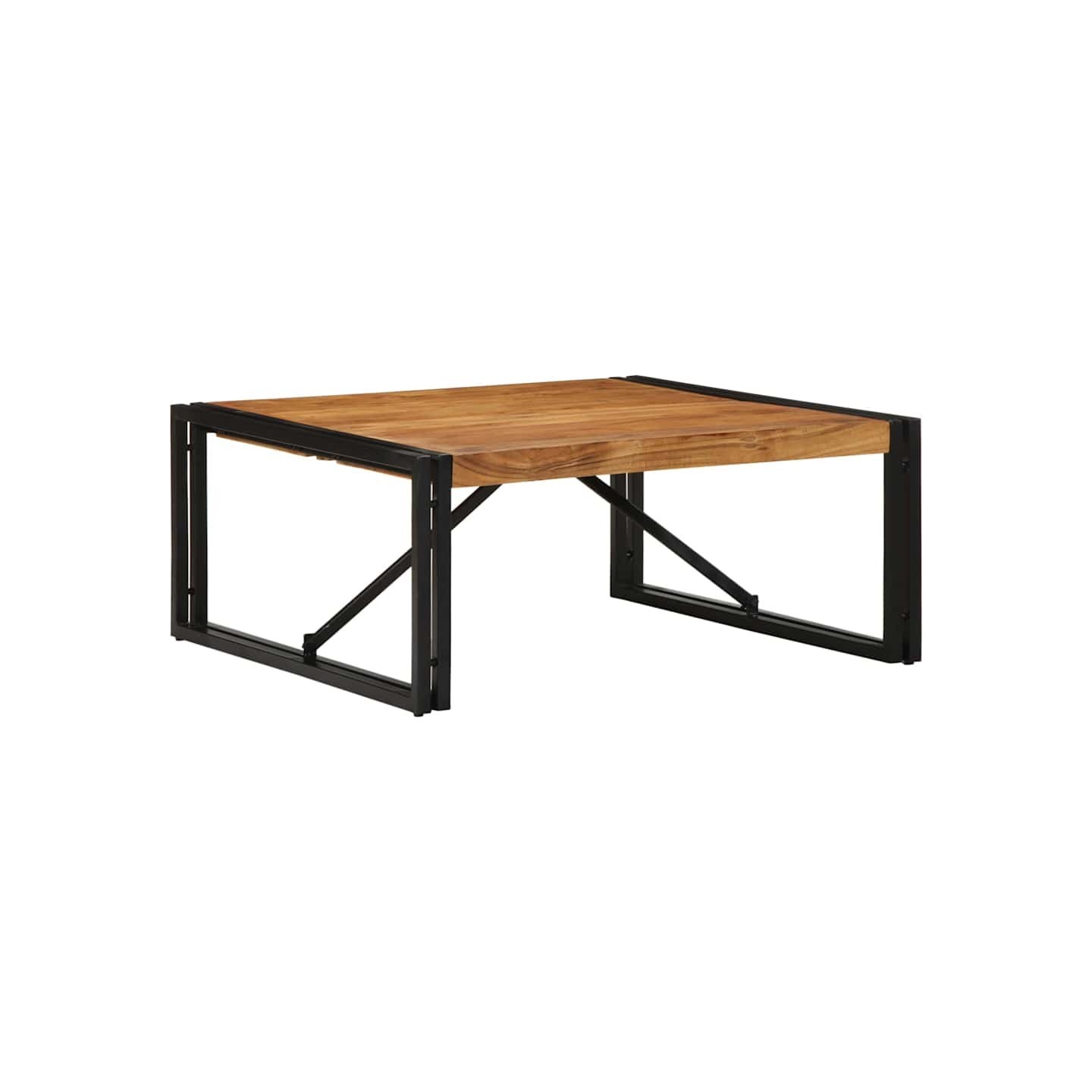 Table basse 80x80x35 cm bois massif acacia