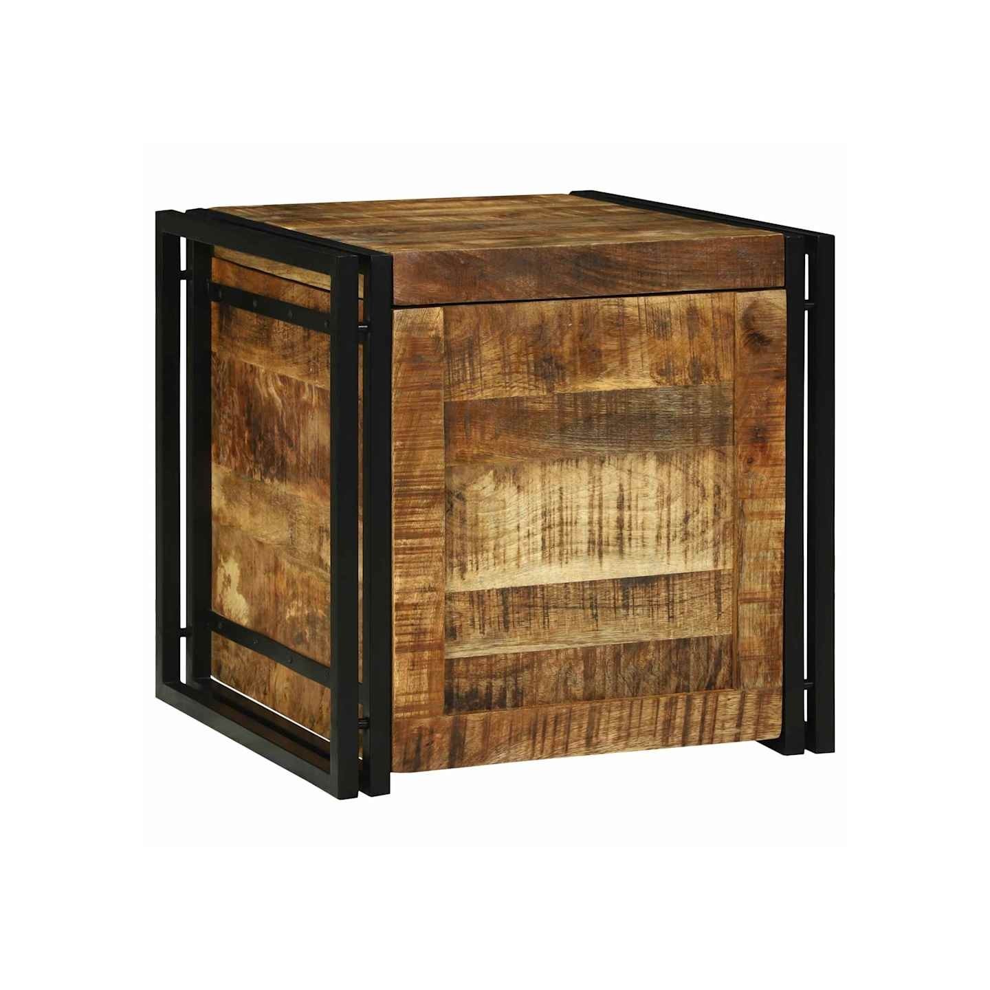 Boîte de rangement Marron et Noir 50 x 50 x 50 cm