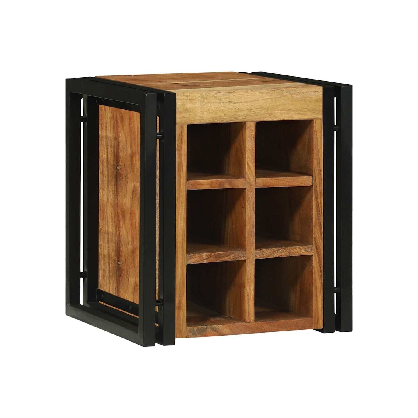 Étagère à vin 35 x 35 x 39 cm Bois d'Acacia Massif
