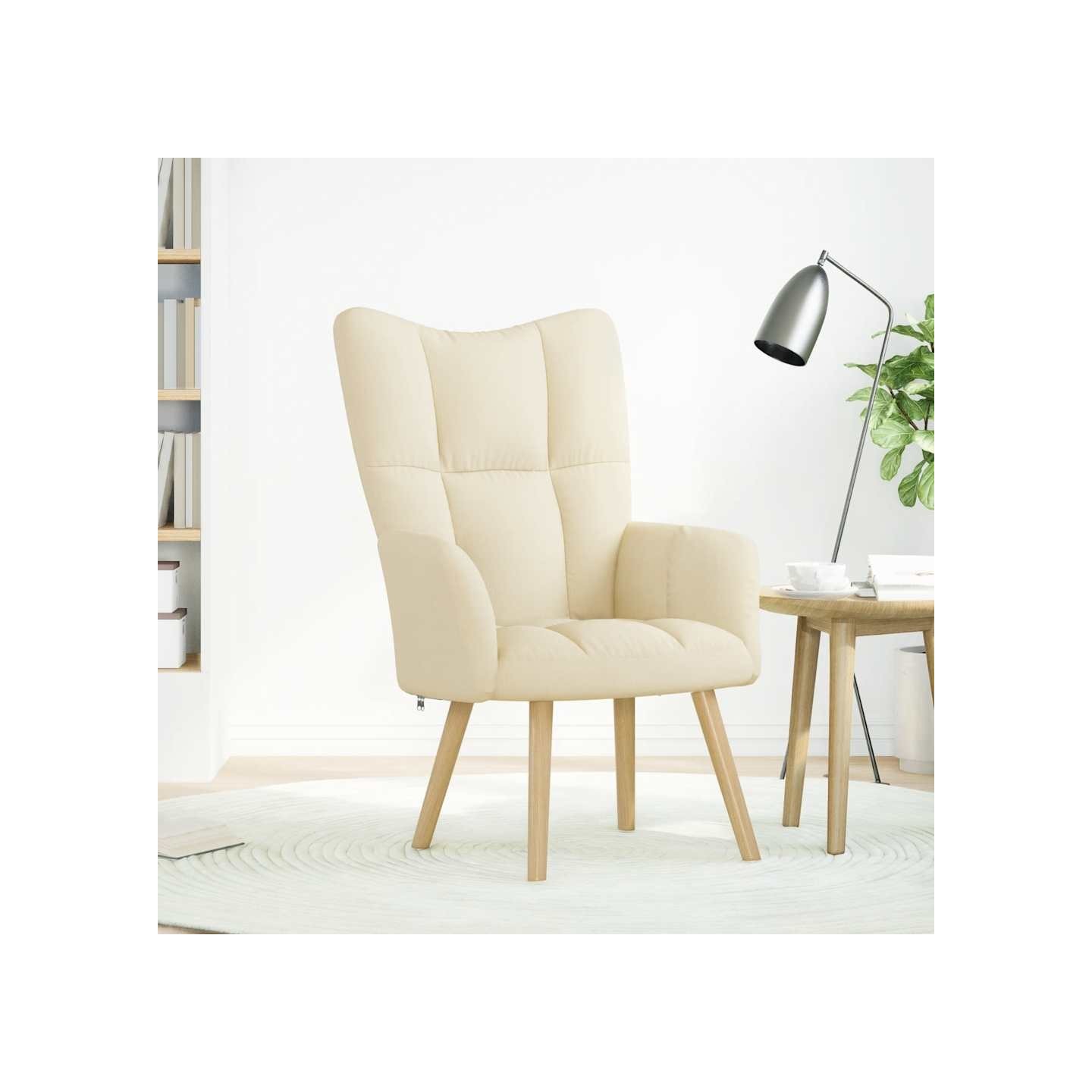 Chaise de relaxation Crème Tissu