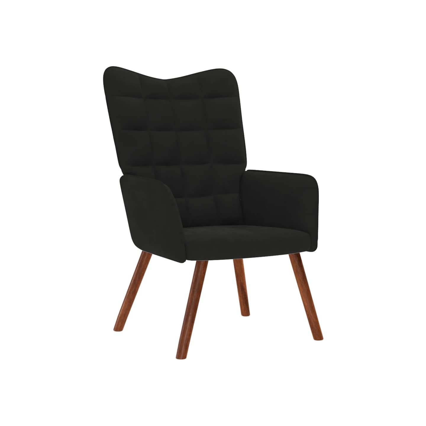 Chaise de relaxation Noir Velours