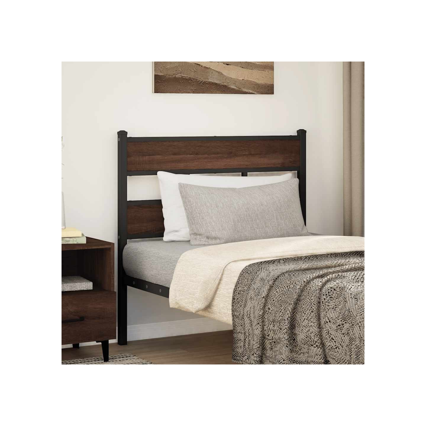 Tête de lit de remplacement chêne marron 107 cm