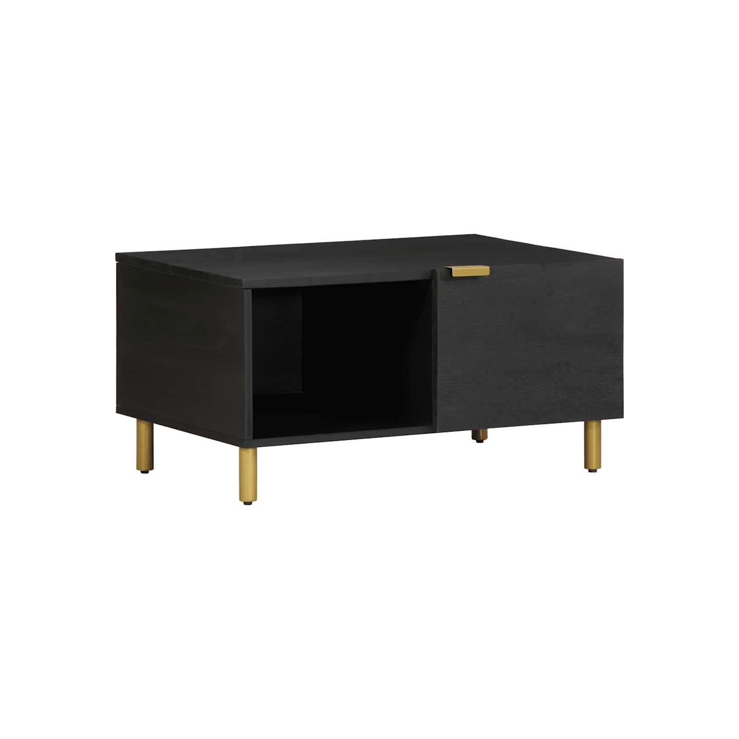 Table basse Noir 80x50x40 cm Bois d'ingénierie