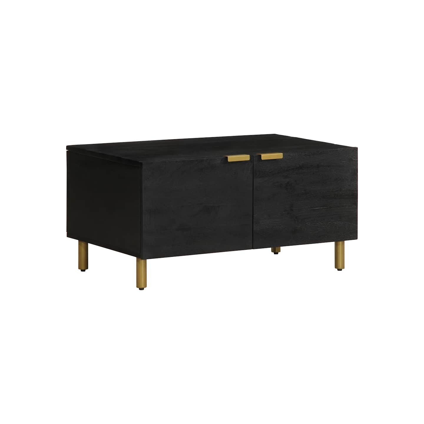 Table basse Noir 80x50x40 cm Bois d'ingénierie