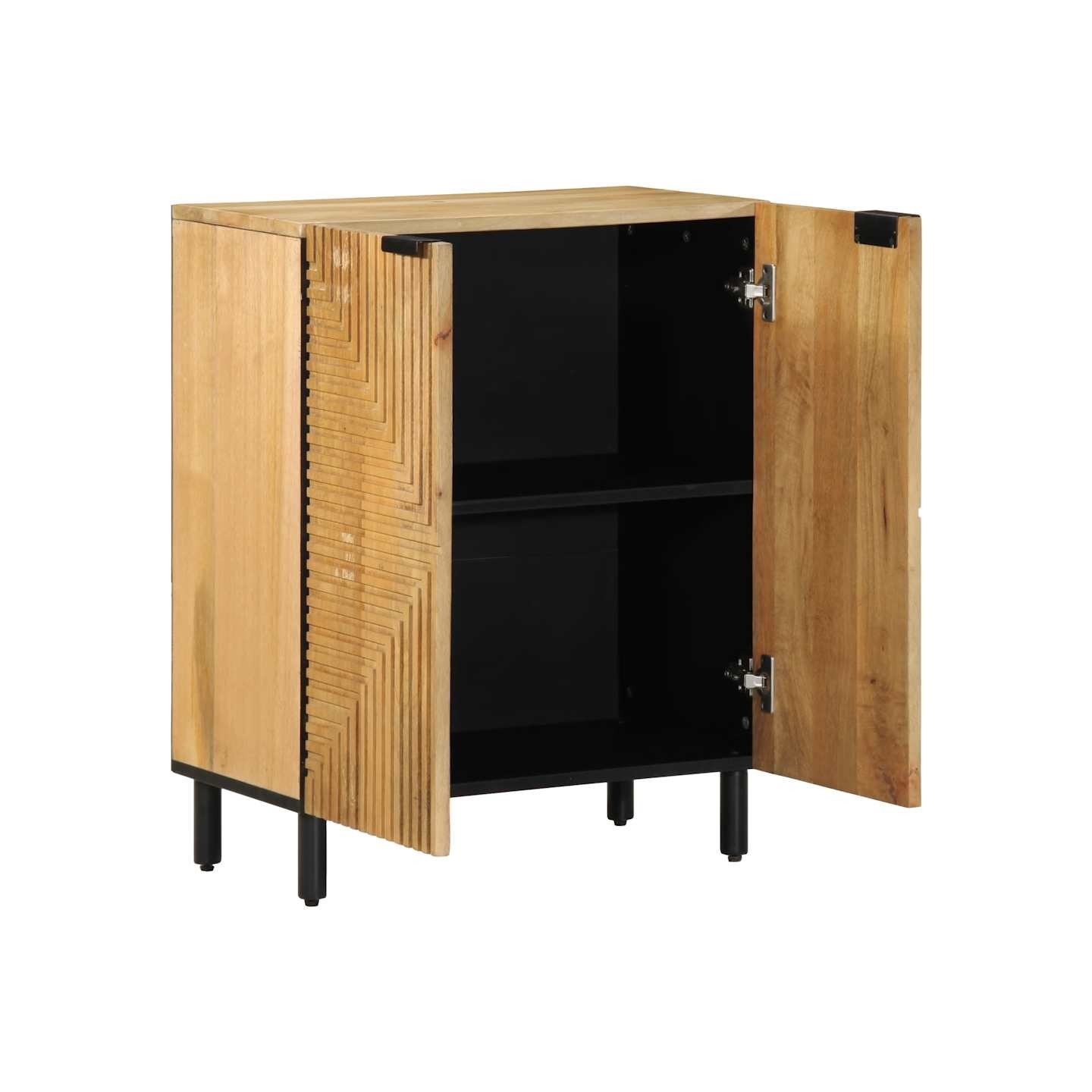 Buffet marron 60x33x75 cm bois massif de manguier