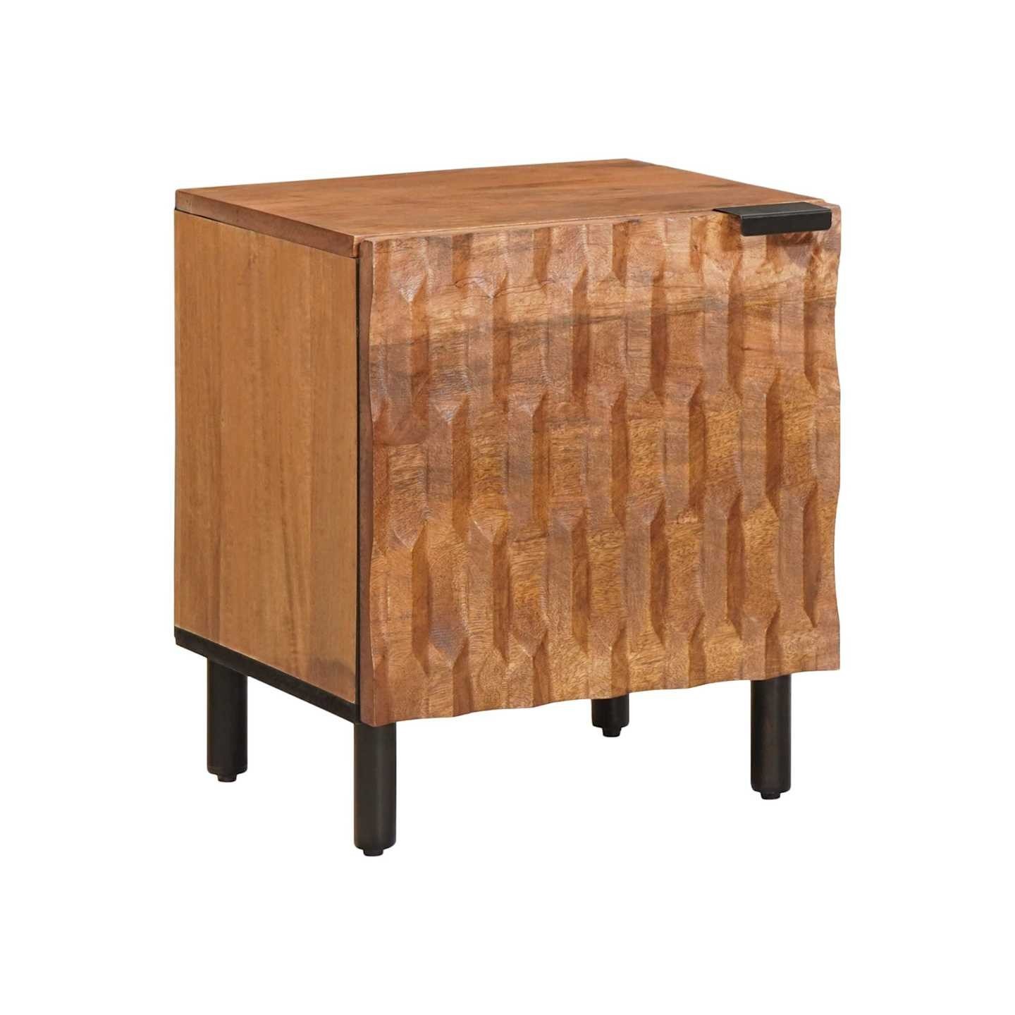 Cabinet de chevet Marron 40 x 33 x 46 cm Bois de mangue massif
