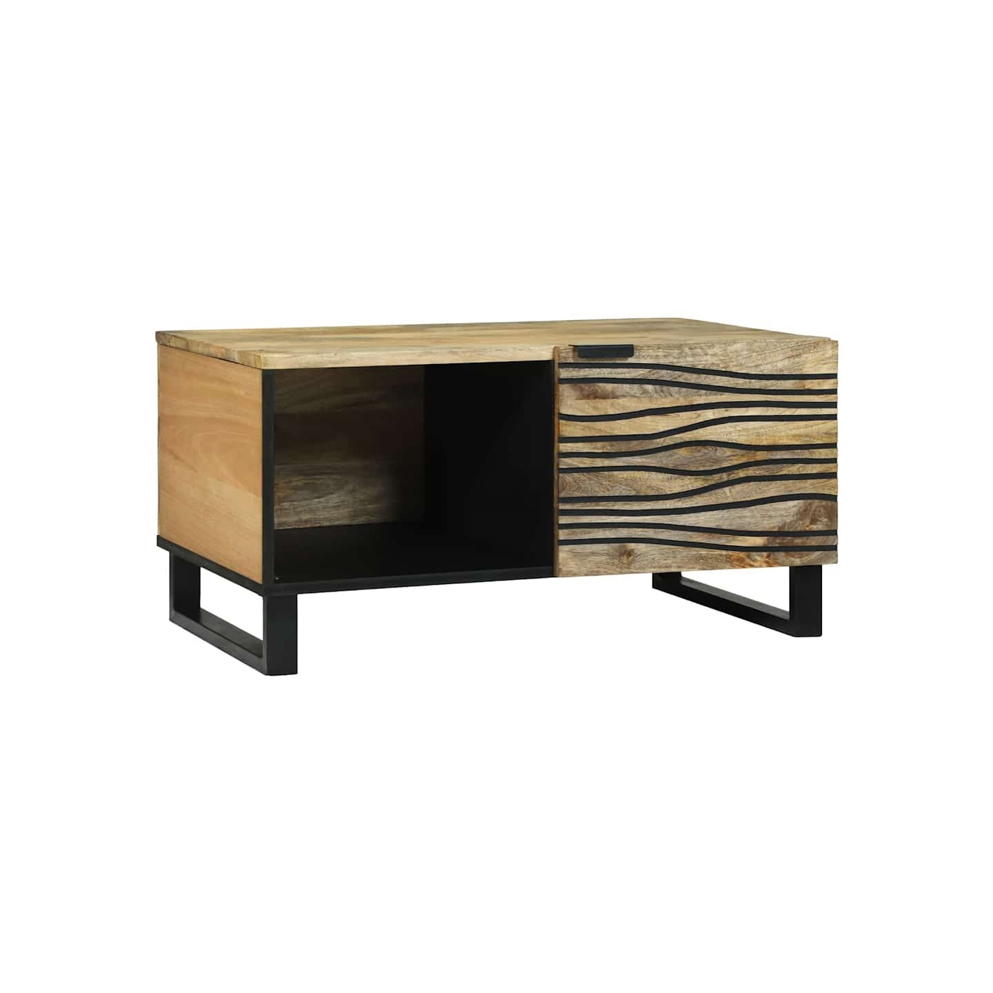 Table basse Naturel 80 x 50 x 40 cm Bois d'ingénierie